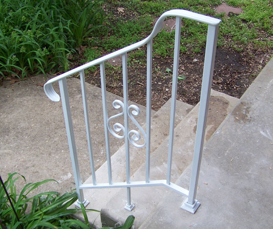 Curved Wrought Iron Railing